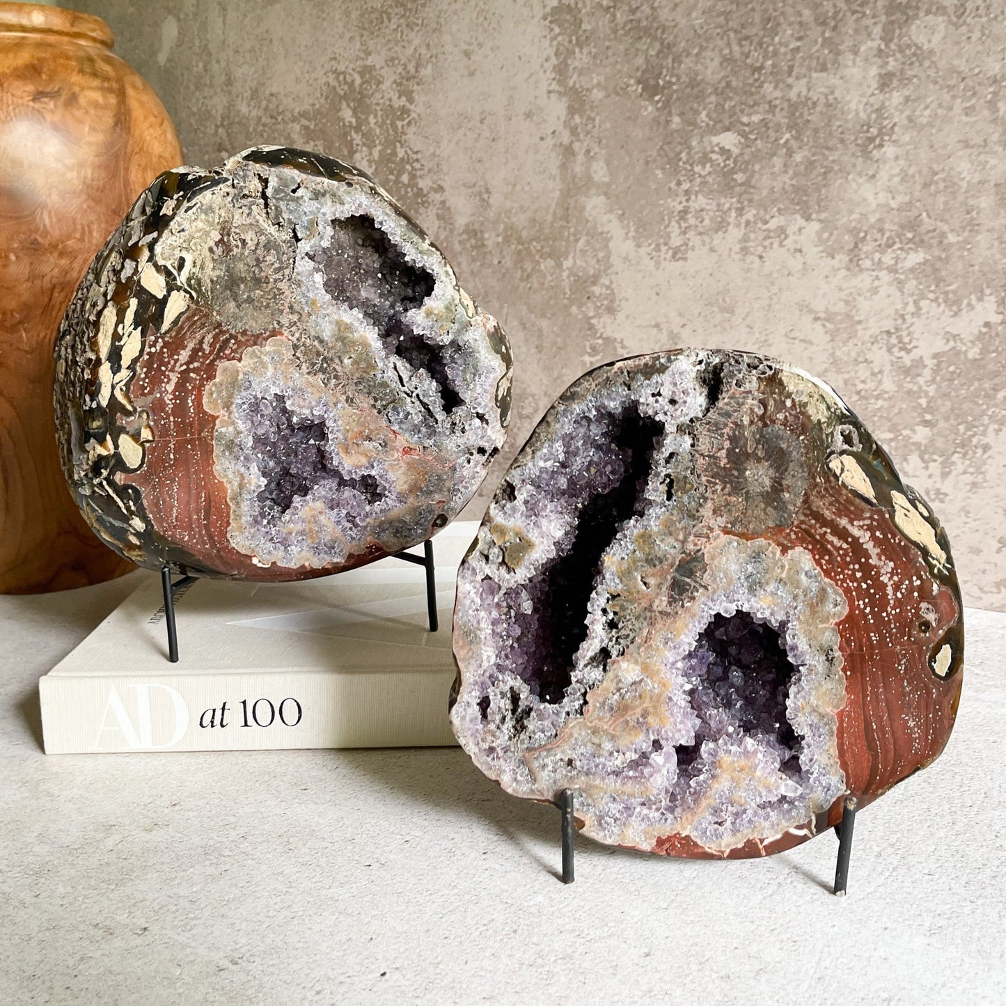 Large Split Agate Druzy Nodule