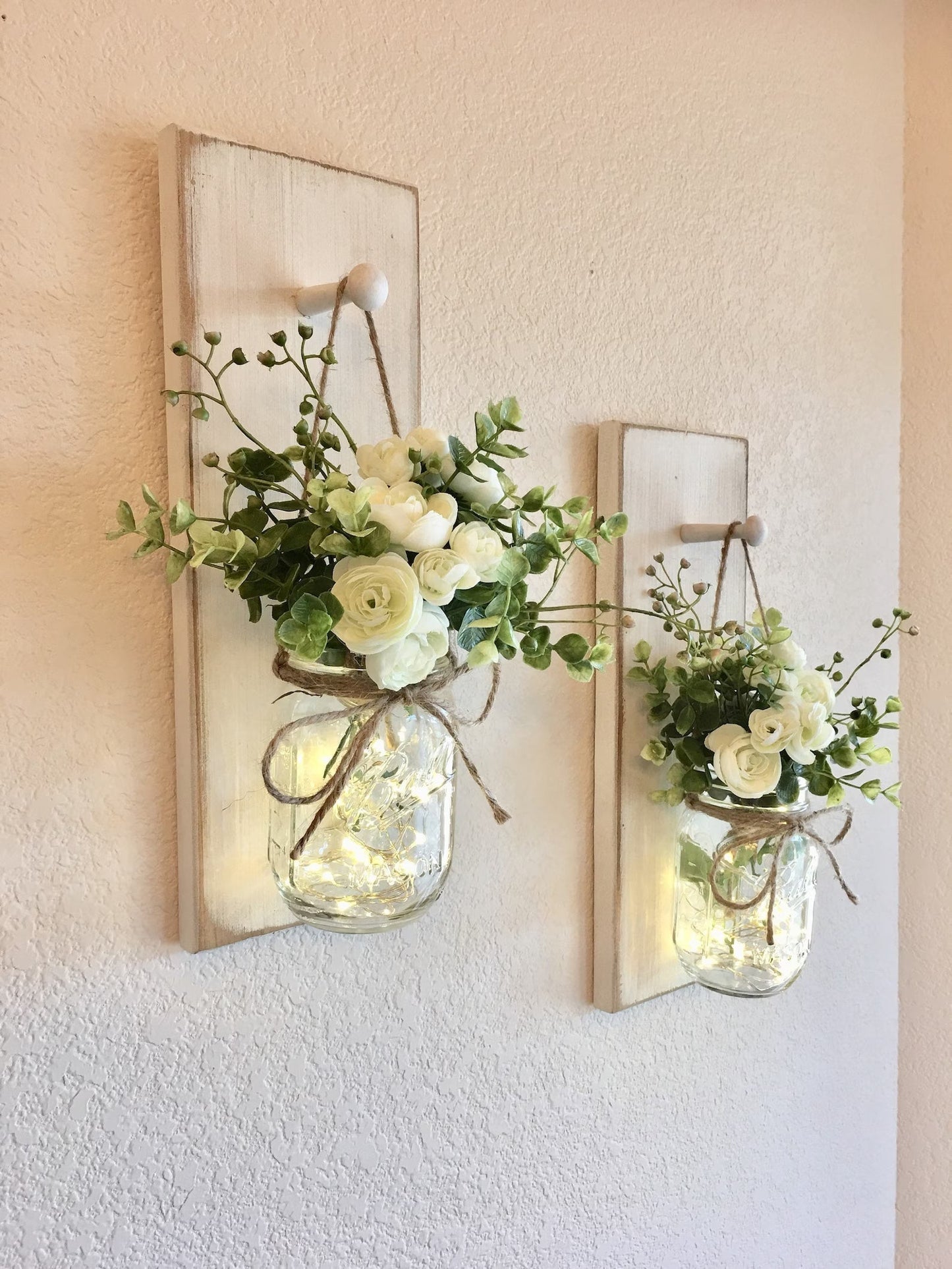 Home Decor, Mason Jar Sconces, Mason Jar Decor, Farmhouse Wall Decor, Rustic Wall Decor, Home Decor, Farmhouse Living Room Decor, Sconce