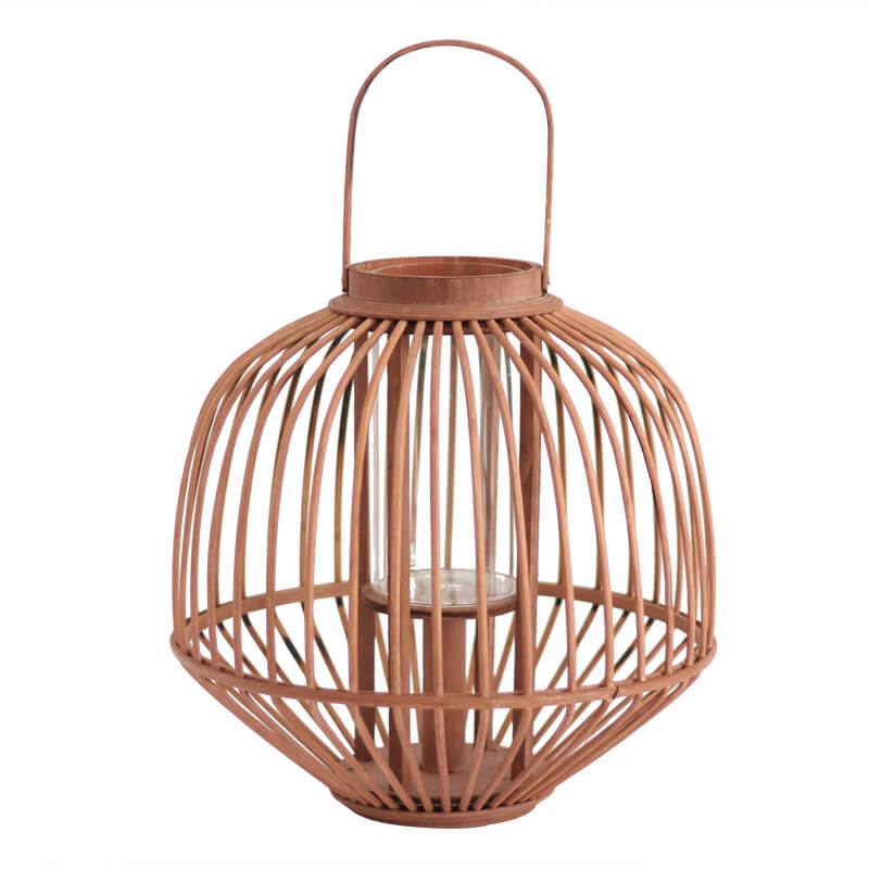 Retro Handmade Rattan Candle Holder