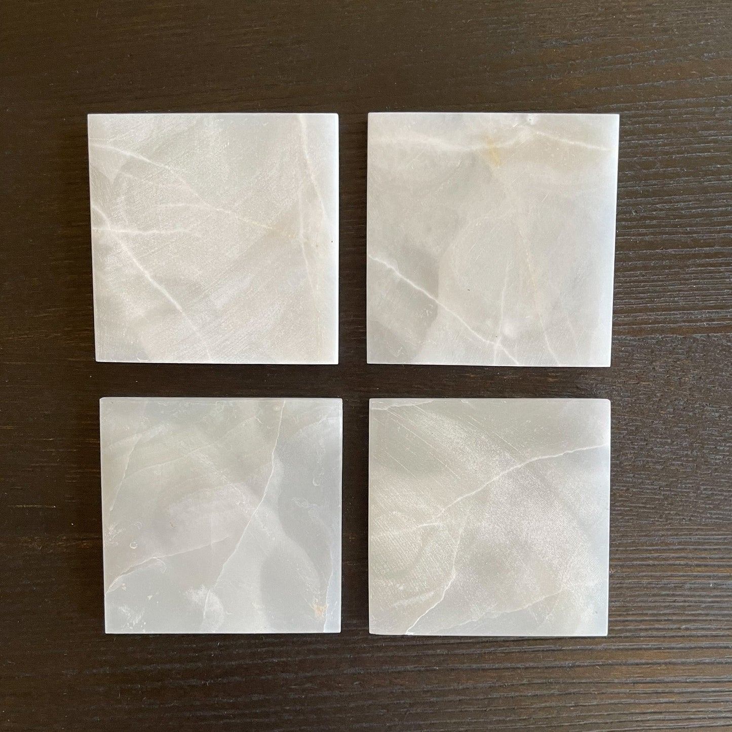 white stone coasters, natural home accents