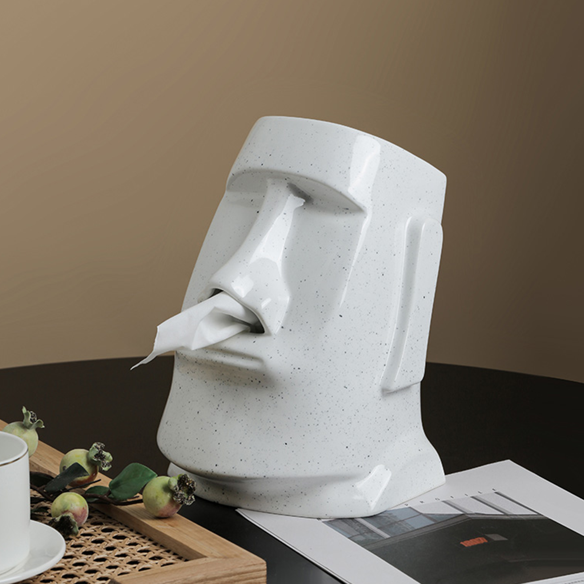 Creative Moai Tissue Holder Box