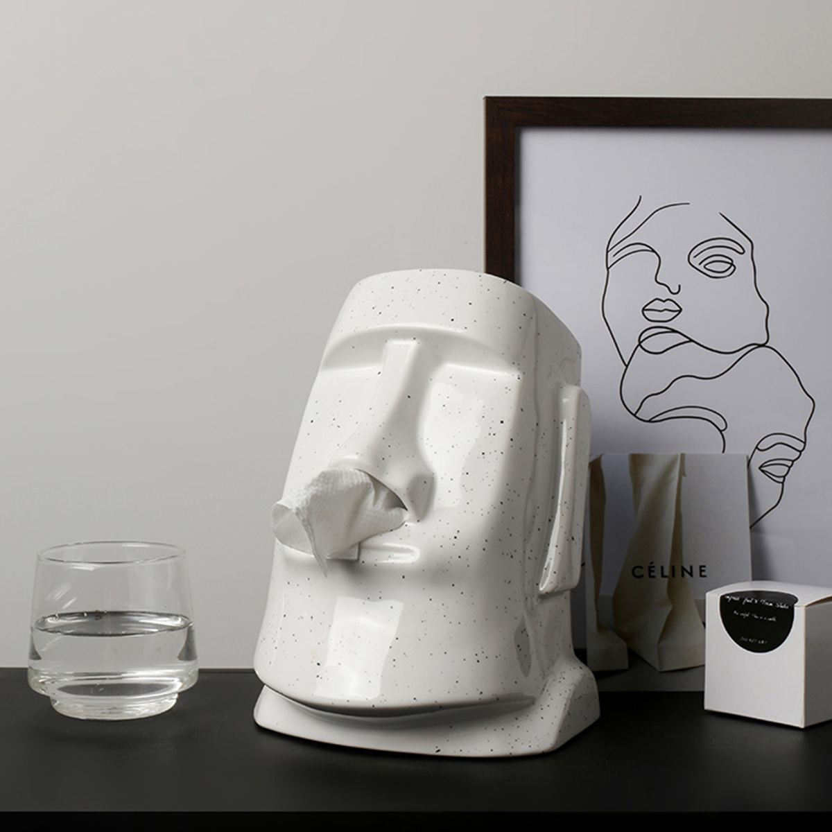 Creative Moai Tissue Holder Box