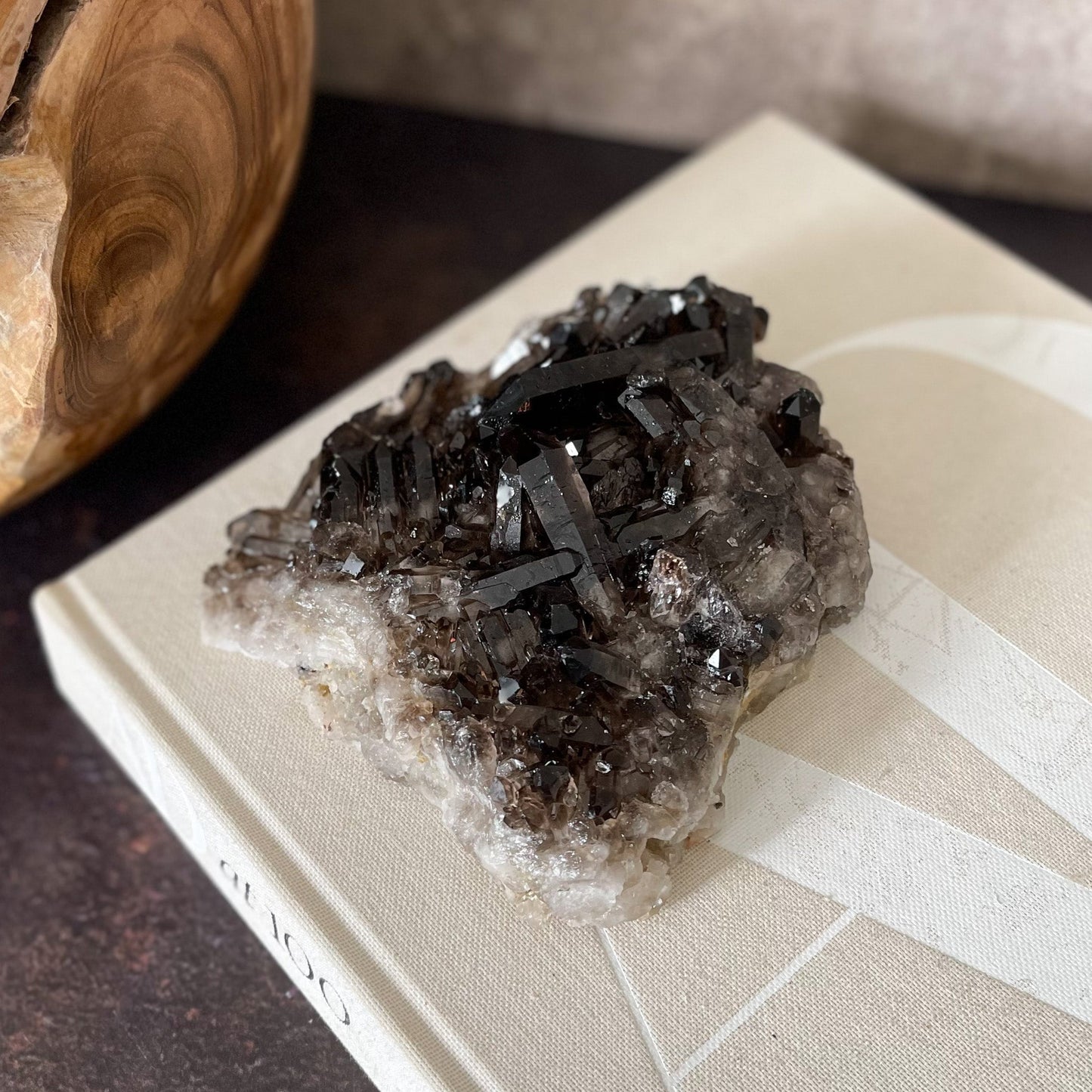 Smoky Quartz Crystal Cluster