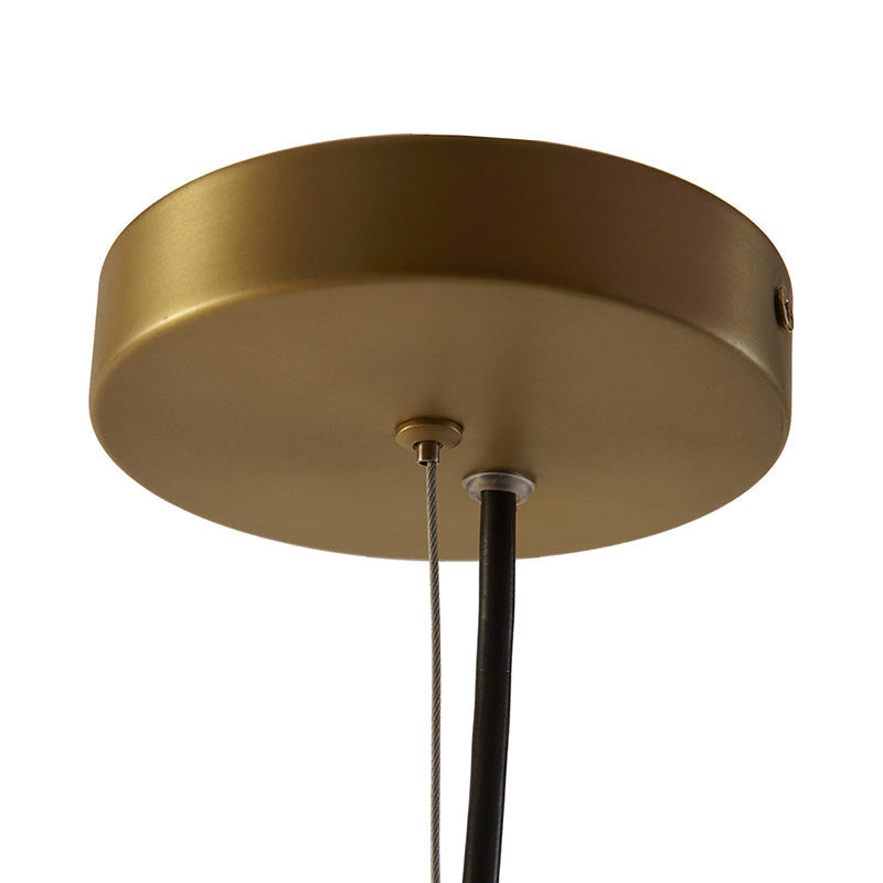 44.5" Modern Gold Architectural Metal 6-Globe Ceiling Light - LED Chandelier