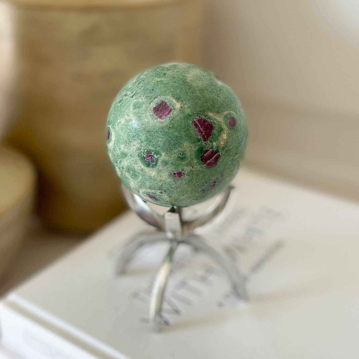 Ruby Fuchsite Sphere