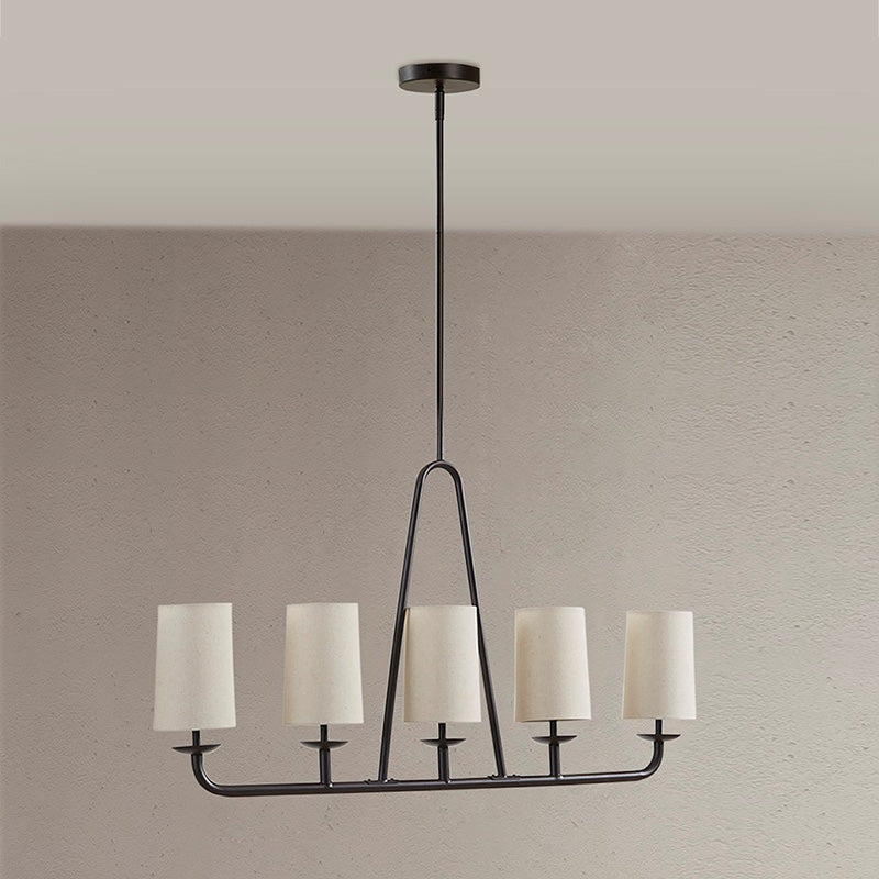 53.50" Serenitie 5-Light Bronze Chandelier