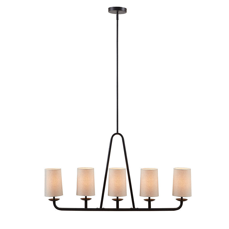 53.50" Serenitie 5-Light Bronze Chandelier