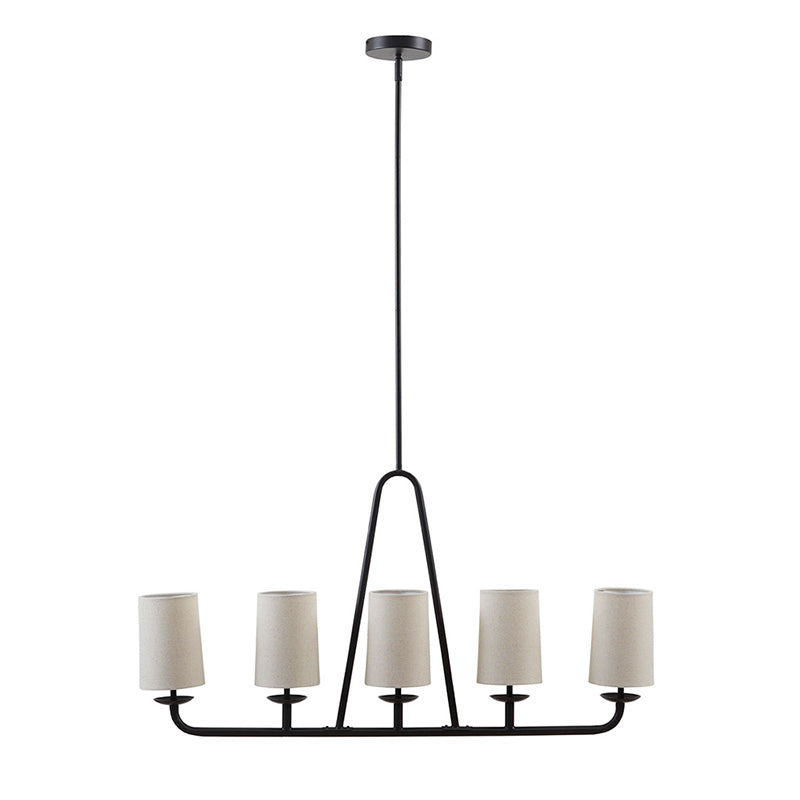 53.50" Serenitie 5-Light Bronze Chandelier