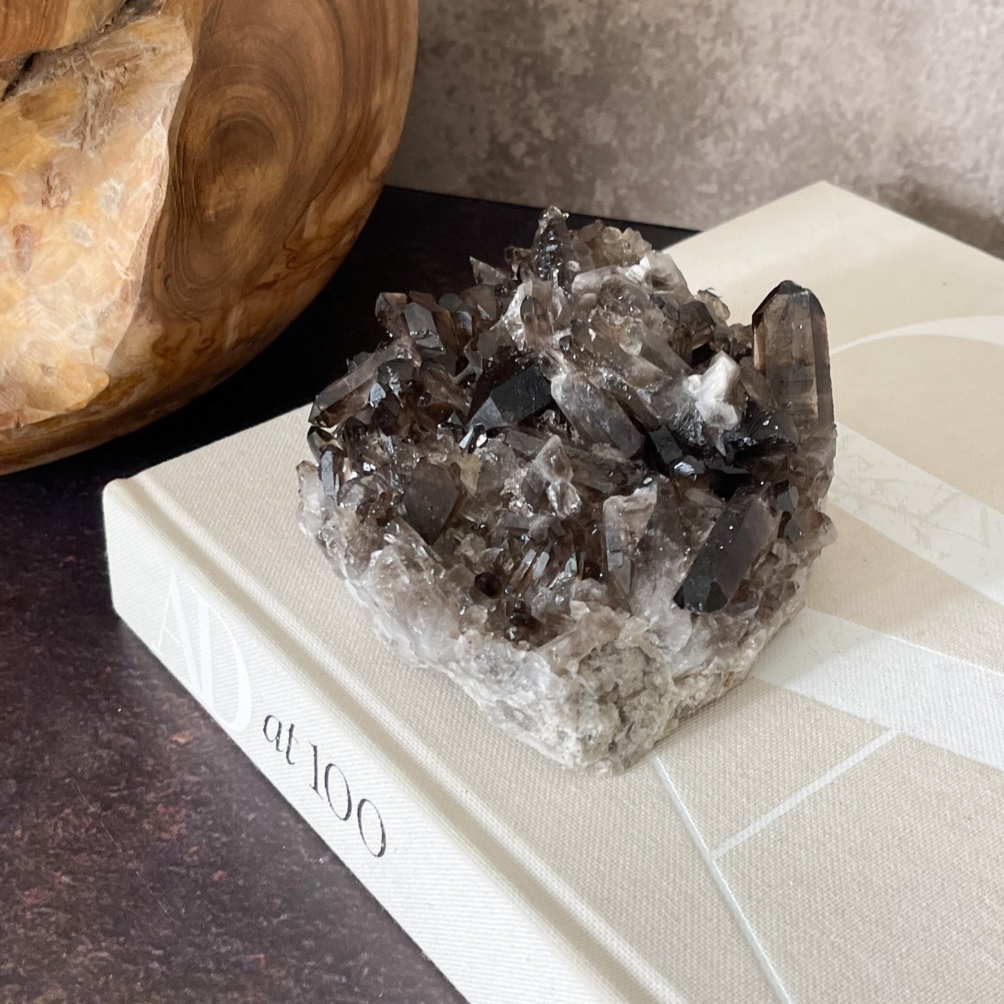 Smoky Quartz Crystal Cluster