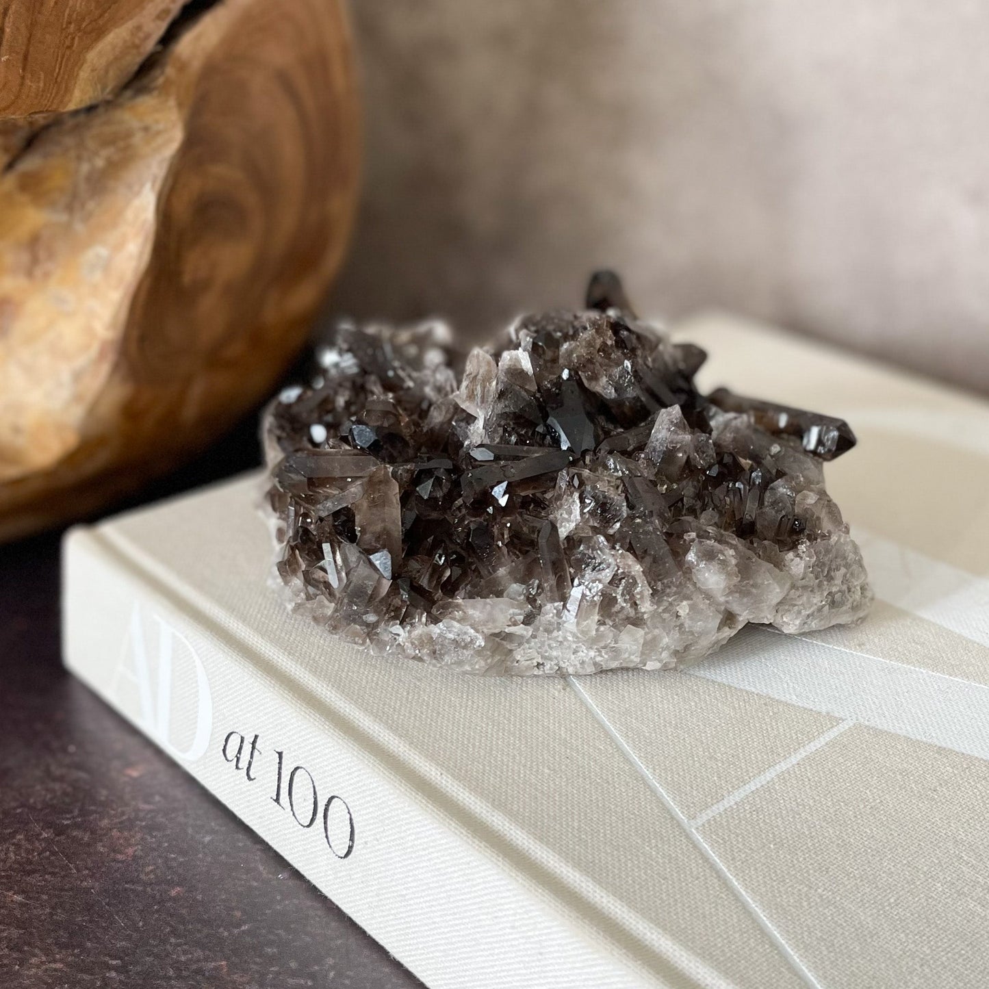 Smoky Quartz Crystal Cluster