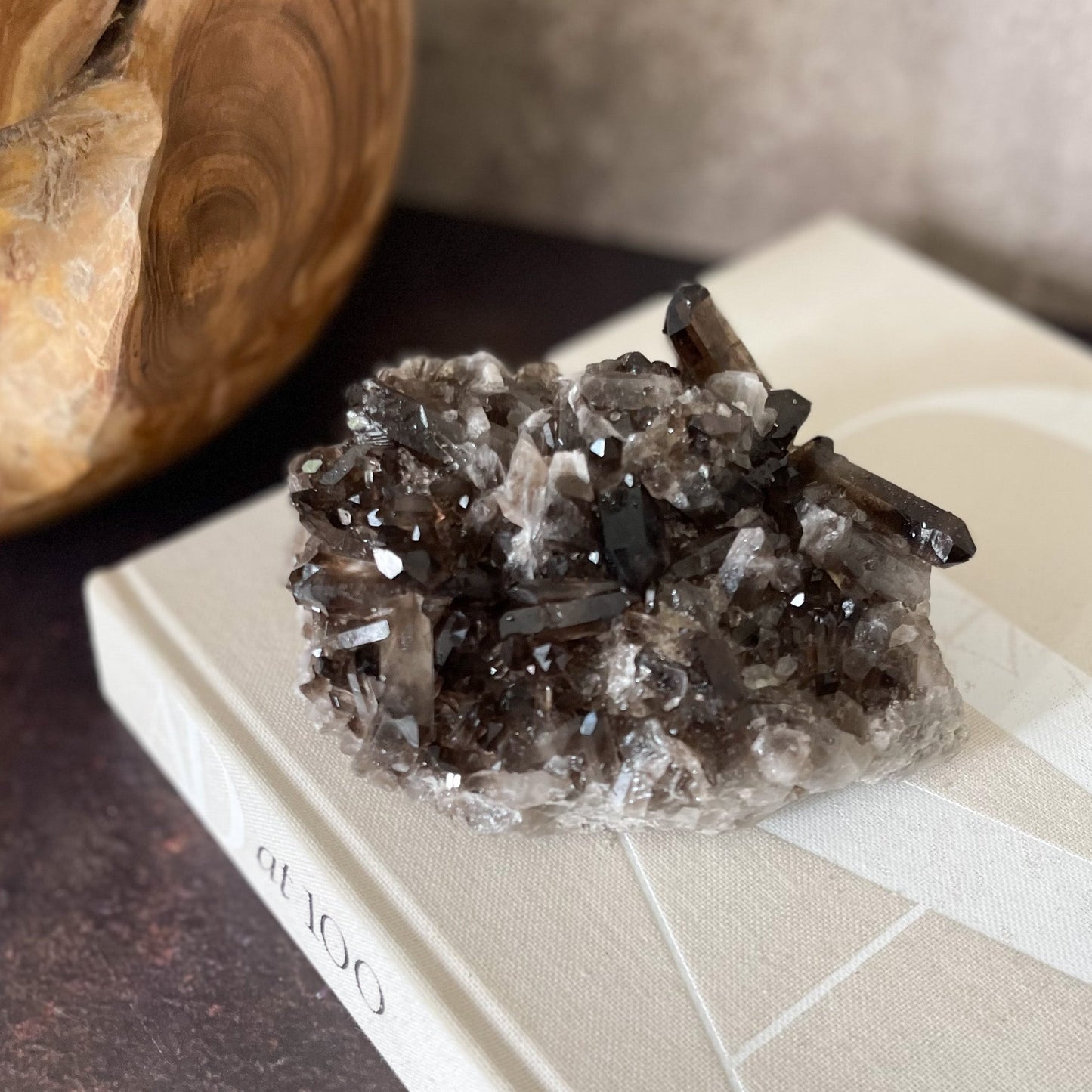 Smoky Quartz Crystal Cluster