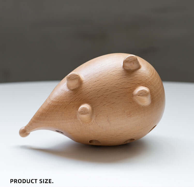 Wooden Hedgehog Pen Holder