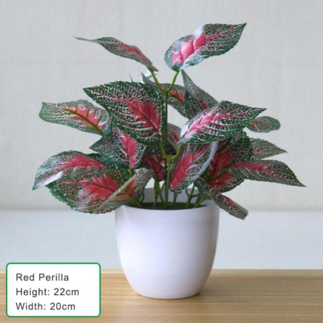 Artificial Plants Leaf Small Simulation Pot