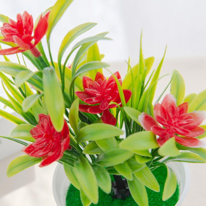 Artificial Potted Flowers Home Decor