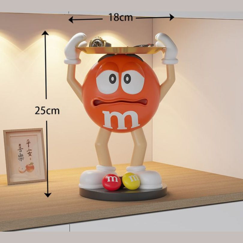 Creative M&Ms Fun Bean Statue with Storage